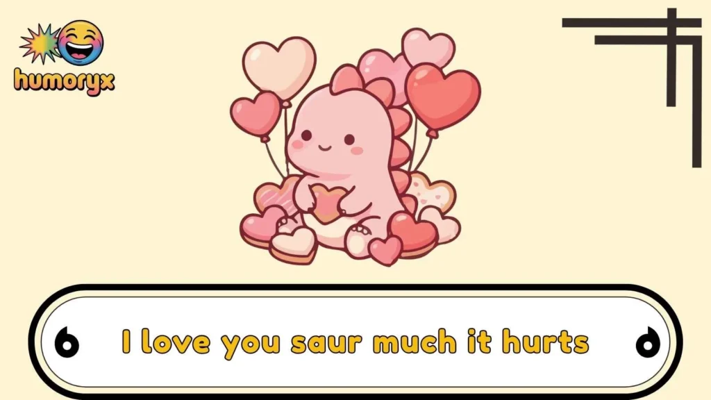 Cute Dinosaur Love Puns