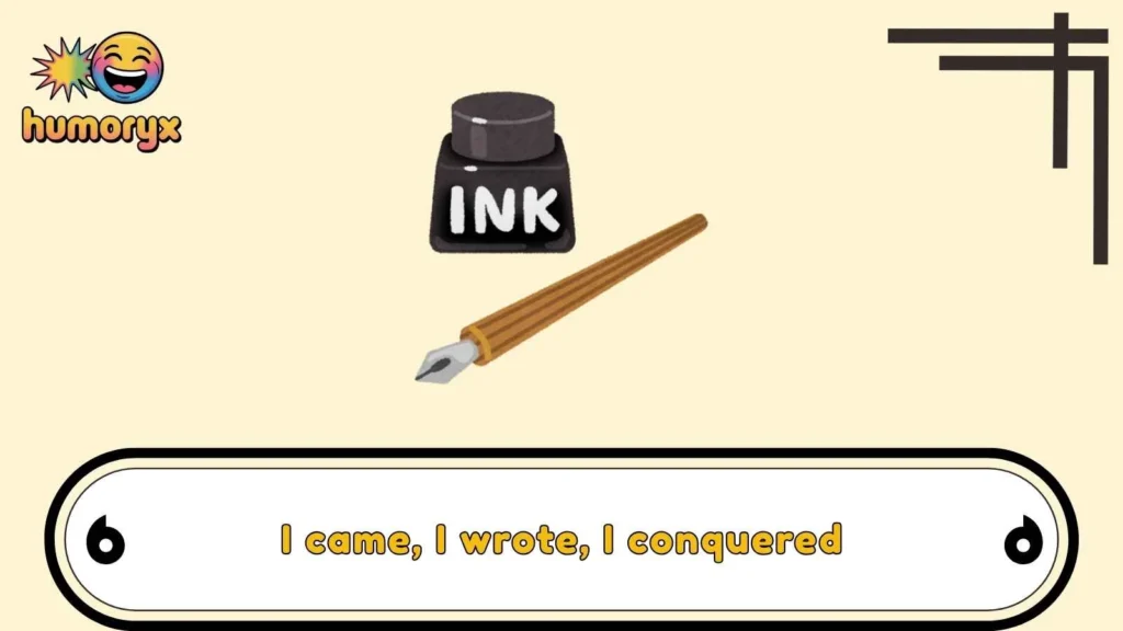 Writing and Author Ink Puns